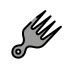 hair pick on OpenMoji