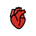 anatomical heart on OpenMoji