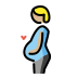 pregnant person: medium-light skin tone on OpenMoji
