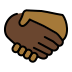 handshake: dark skin tone, medium-dark skin tone on OpenMoji