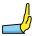 rightwards pushing hand on OpenMoji