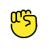 raised fist on OpenMoji