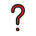 red question mark on OpenMoji