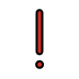 red exclamation mark on OpenMoji
