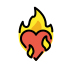 heart on fire on OpenMoji