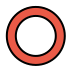 hollow red circle on OpenMoji