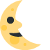 last quarter moon face on Twitter/X