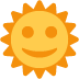 sun with face on Twitter/X