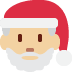 Santa Claus: medium-light skin tone on Twitter/X