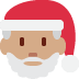 Santa Claus: medium skin tone on Twitter/X