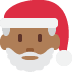 Santa Claus: medium-dark skin tone on Twitter/X