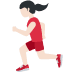 woman running: light skin tone on Twitter/X
