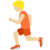person running: medium-light skin tone on Twitter/X