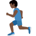man running: dark skin tone on Twitter/X