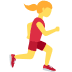 woman running facing right on Twitter/X