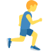 man running facing right on Twitter/X