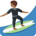person surfing: medium-dark skin tone on Twitter/X