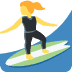 woman surfing on Twitter/X