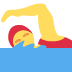 woman swimming on Twitter/X