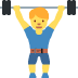 man lifting weights on Twitter/X