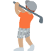 person golfing: medium skin tone on Twitter/X
