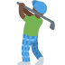 man golfing: dark skin tone on Twitter/X