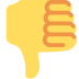 thumbs down on Twitter/X