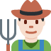 man farmer: light skin tone on Twitter/X