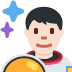man astronaut: light skin tone on Twitter/X