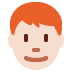 man: light skin tone, red hair on Twitter/X