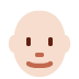 man: light skin tone, bald on Twitter/X