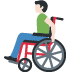 man in manual wheelchair: light skin tone on Twitter/X
