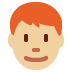 man: medium-light skin tone, red hair on Twitter/X