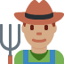 man farmer: medium skin tone on Twitter/X