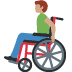 man in manual wheelchair: medium skin tone on Twitter/X