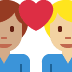 couple with heart: man, man, medium skin tone, medium-light skin tone on Twitter/X
