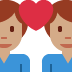 couple with heart: man, man, medium skin tone on Twitter/X