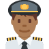 man pilot: medium-dark skin tone on Twitter/X