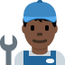 man mechanic: dark skin tone on Twitter/X