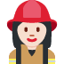 woman firefighter: light skin tone on Twitter/X