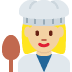 woman cook: medium-light skin tone on Twitter/X
