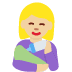 woman feeding baby: medium-light skin tone on Twitter/X