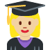 woman student: medium-light skin tone on Twitter/X