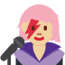 woman singer: medium-light skin tone on Twitter/X