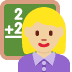 woman teacher: medium-light skin tone on Twitter/X