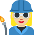 woman factory worker: medium-light skin tone on Twitter/X