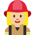 woman firefighter: medium-light skin tone on Twitter/X