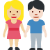 woman and man holding hands: medium-light skin tone, light skin tone on Twitter/X