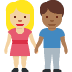 woman and man holding hands: medium-light skin tone, medium-dark skin tone on Twitter/X