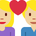 couple with heart: woman, man, medium-light skin tone on Twitter/X